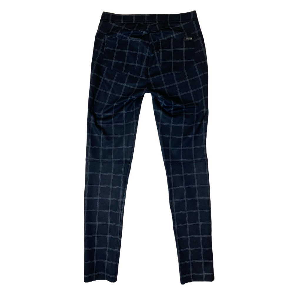 Sanctuary Dark Blue Window Pane Plaid Leggings Size Small - Picture 2 of 4